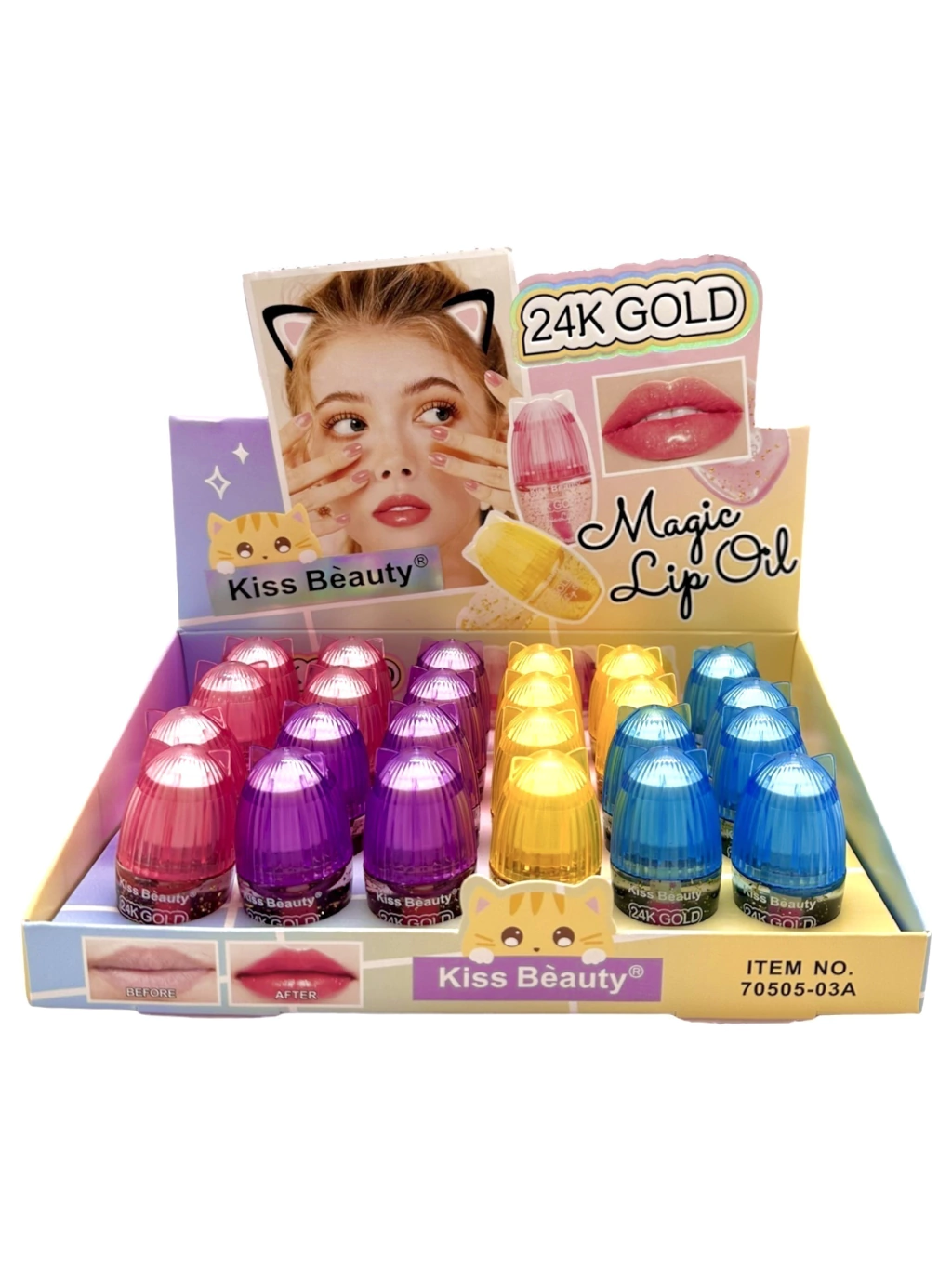 Brillo labial magico 24k Gold Kiss Beauty